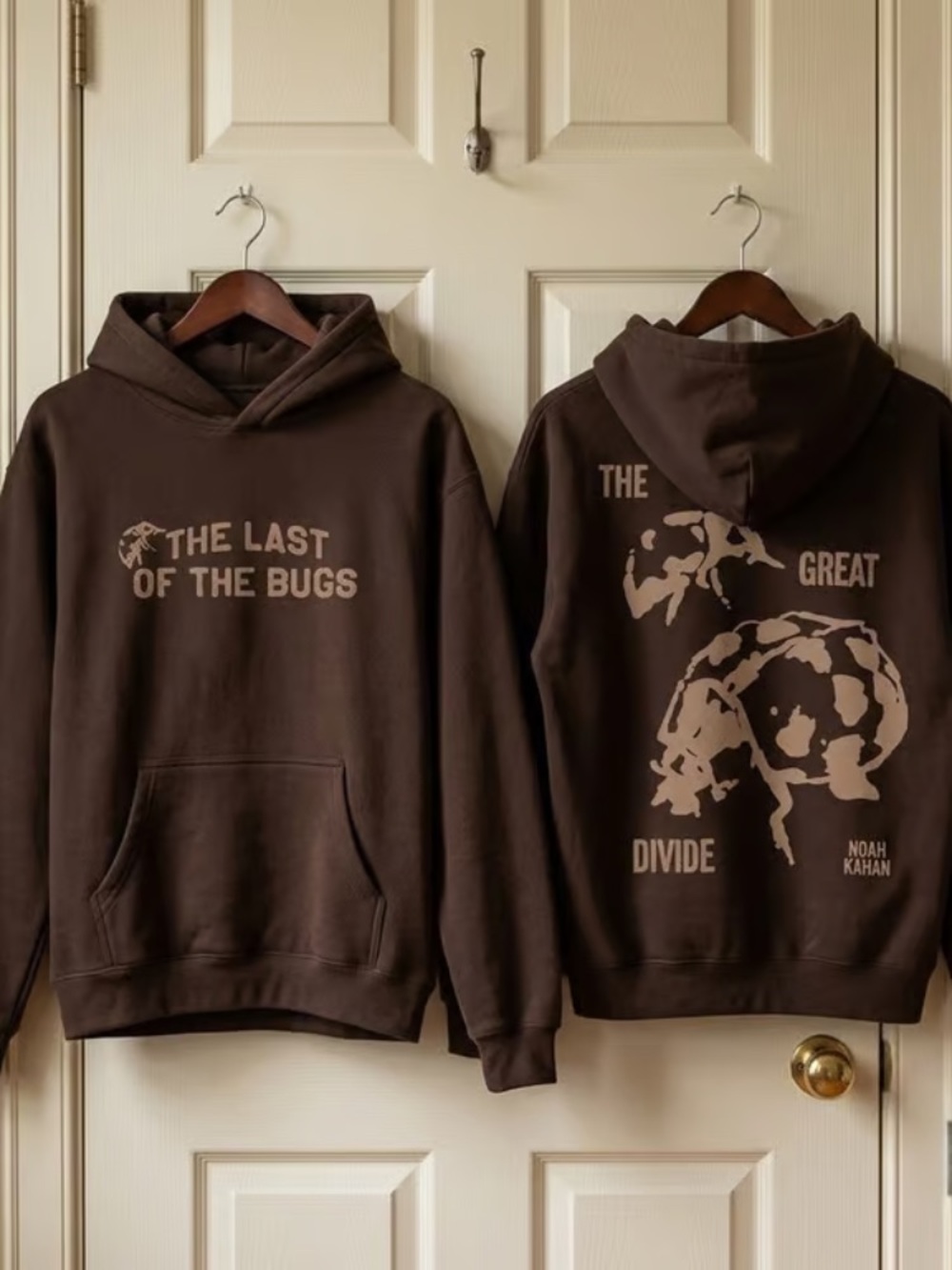 Noah Kahan The Last Of The Bugs The Great Divide Vintage Dark Brown Hoodie